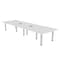 Skutchi Designs 45 in W, 144 in L, 29 in H, Engineered Wood Top, White H-REC-48143PT-WC-EL - alternate 1